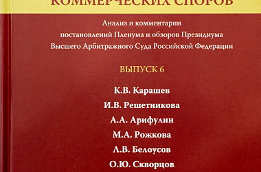 Практика рассмотрения коммерческих споров: Анализ и комментарии постановлений Пленума и обзоров Президиума Высшего Арбитражного Суда Российской Федерации. Вып. 6